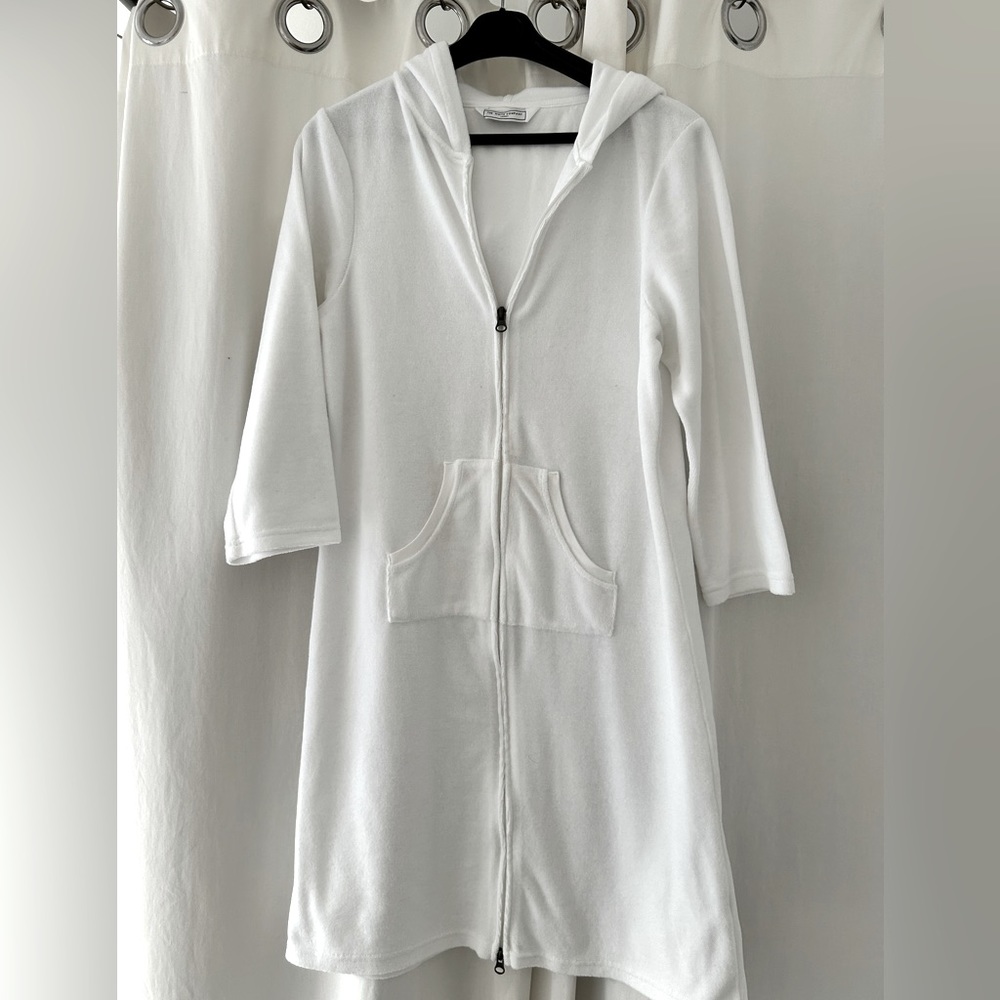 The White Company London, Women's Terry Cloth Hoodie Swimsuit Cover Up